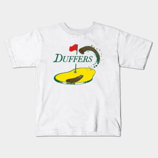 Duffers Funny Golf Fan Graphic Design Kids T-Shirt